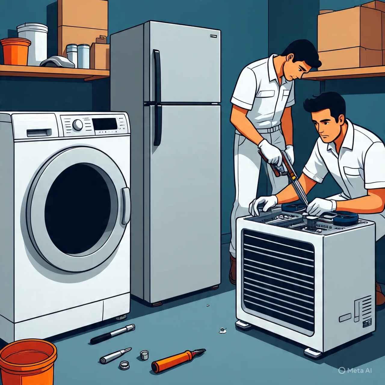 فني صيانة مكيفات وثلاجات بالرياض